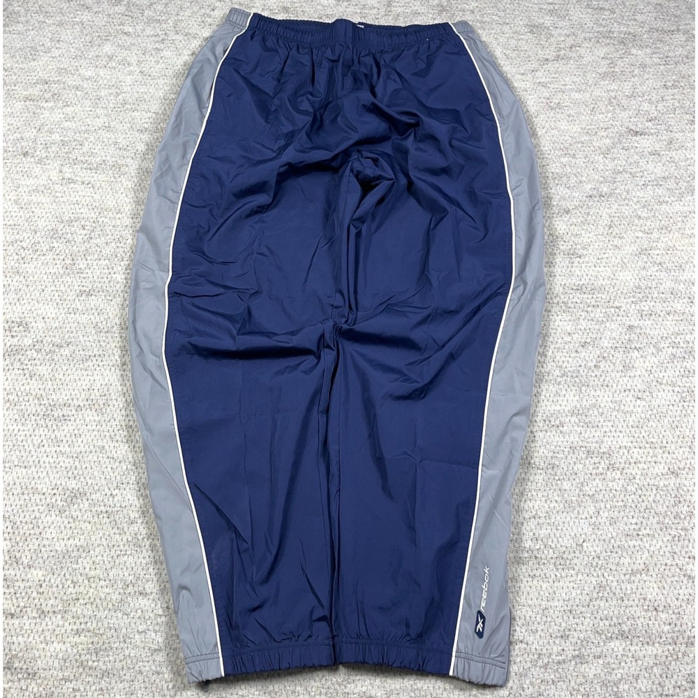 Vintage Reebok Pants Men XXL 2XL Navy Windbreakers Track Suit‎ Joggers Baggy Y2K